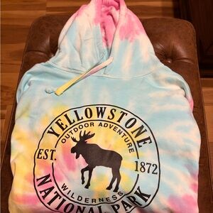 Yellowstone National Park Tie-Dye Sweatshirt